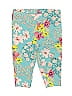 Carter's 100% Cotton Floral Teal Leggings 0-3 MO / 3 MO - photo 1