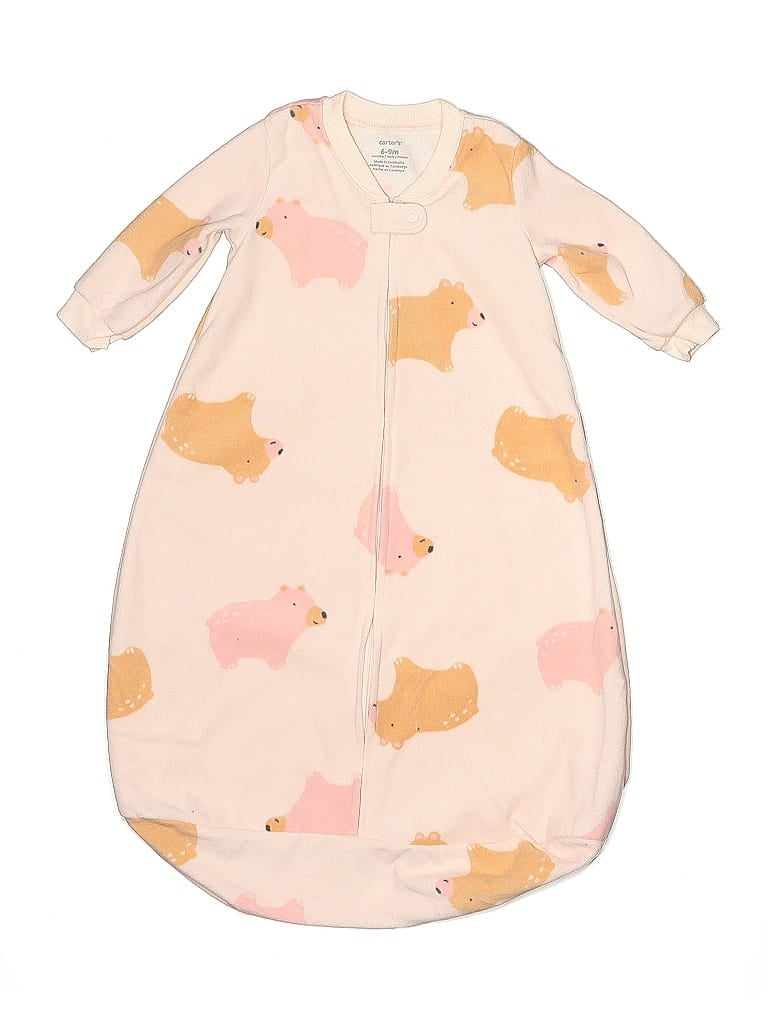 Carter's 100% Polyester Pink Long Sleeve Onesie Size 6-9 mo - photo 1