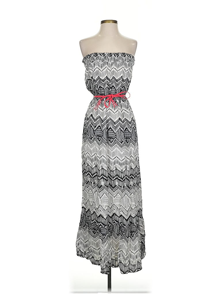 Speechless 100% Rayon Chevron-herringbone Gray Casual Dress Size S - photo 1