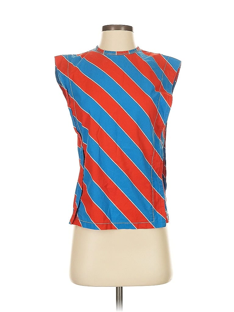 PHILOSOPHY DI LORENZO SERAFINI Pre-owned Sleeveless Blouse In Blue