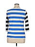 Ann Taylor LOFT Outlet 100% Cotton Stripes Blue 3/4 Sleeve T-Shirt Size XL - photo 2
