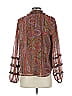 Ann Taylor Paisley Brown Red Long Sleeve Blouse Size S - photo 2
