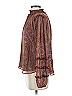 Ann Taylor Paisley Brown Red Long Sleeve Blouse Size S - photo 4