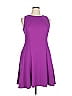 Wisp Solid Purple Cocktail Dress Size 14 - photo 1