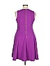 Wisp Solid Purple Cocktail Dress Size 14 - photo 2