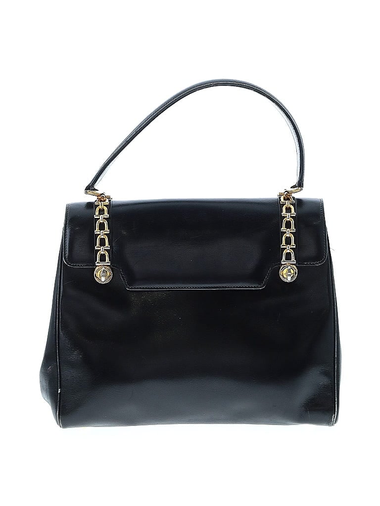 Gucci 100% Leather Solid Black Vintage Leather Satchel One size - photo 1