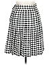By Choice 100% Rayon Checkered-gingham Black Casual Skirt Size 11 - photo 1