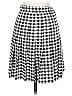 By Choice 100% Rayon Checkered-gingham Black Casual Skirt Size 11 - photo 2