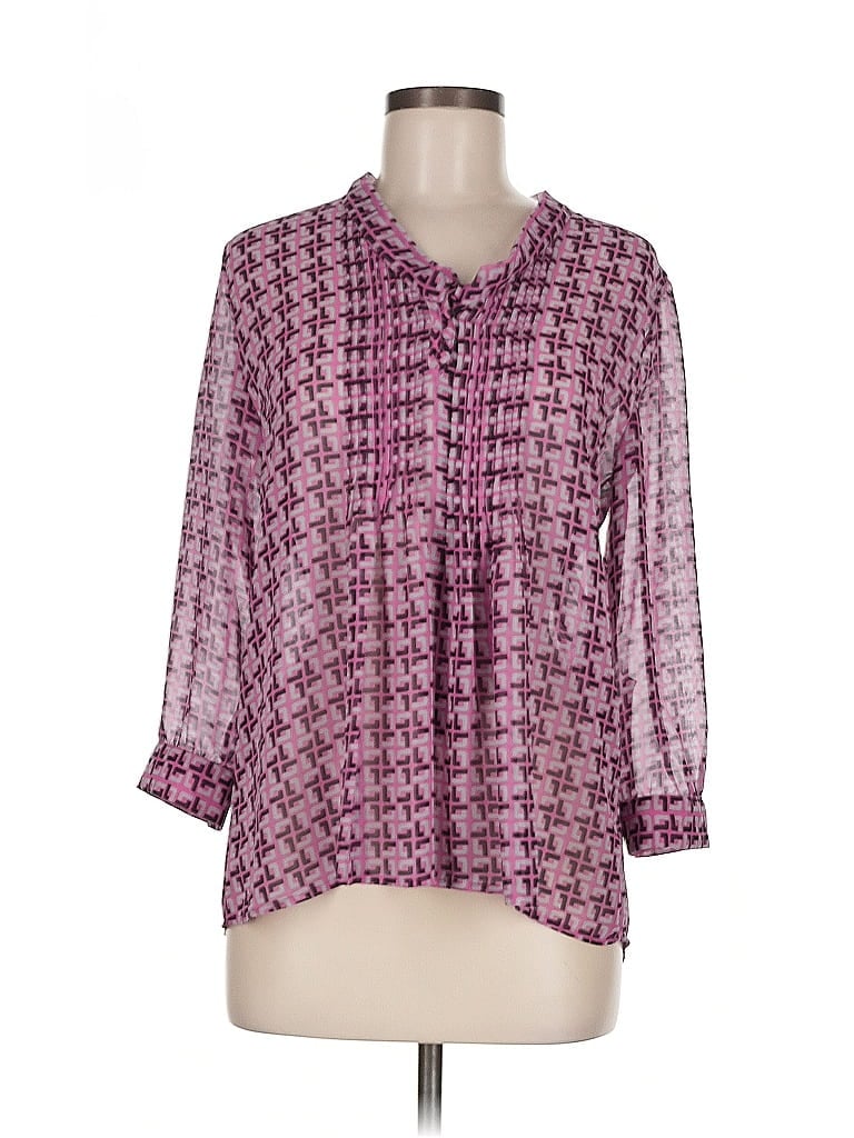 Pre-owned Banana Republic Factory Store 3/4 Sleeve Blouse In Pink