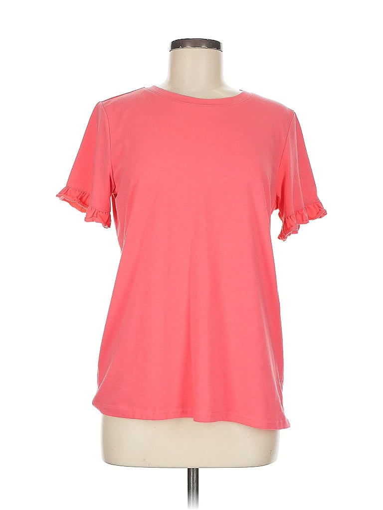 Pre-owned Fashion Short Sleeve T-shirt In Pink
