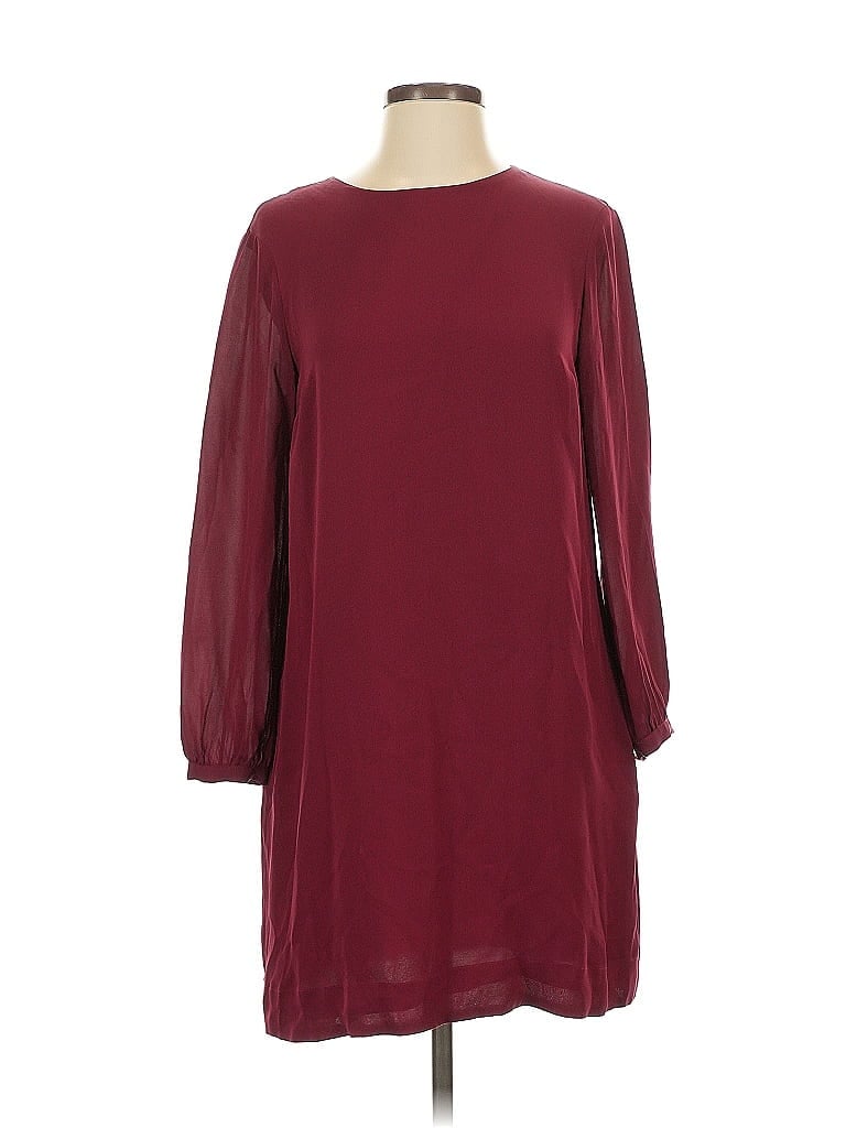 Pre-owned Steven Alan Casual Dress In Burgundy