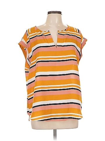 7th Avenue Design Studio New York & Company Short Sleeve Blouse (view 1)