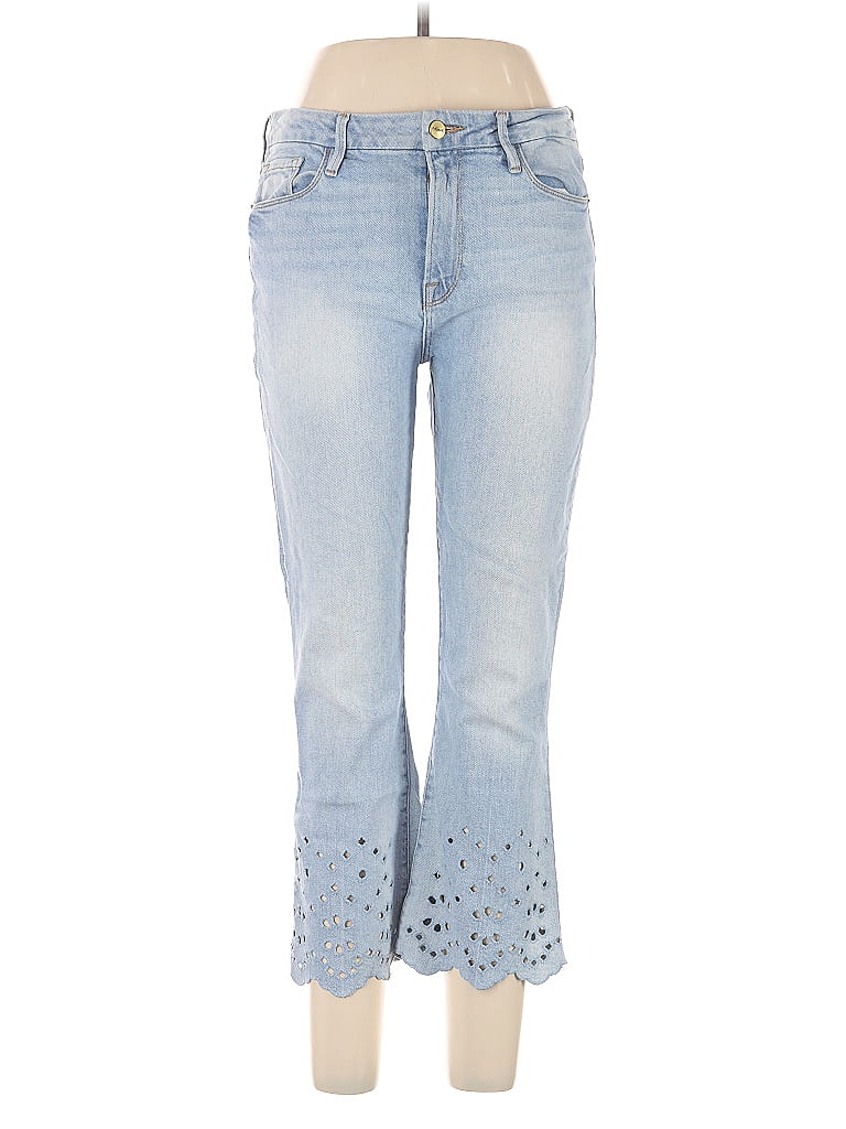 Mediums 1of1 star pattern distressed  blue denim jeans - 38/30