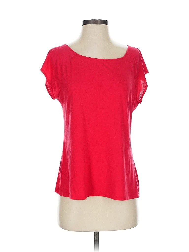 Pre-owned Ann Taylor Loft Short Sleeve T-shirt In Red