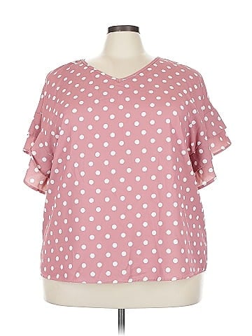 Shein Curve Short Sleeve Blouse (view 1)