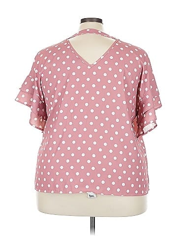 Shein Curve Short Sleeve Blouse (view 2)