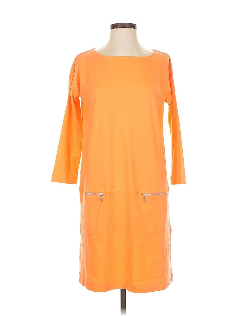 Click to view more detailed imagery on our partner's website Pre-owned Joan Vass Casual Dress In Orange