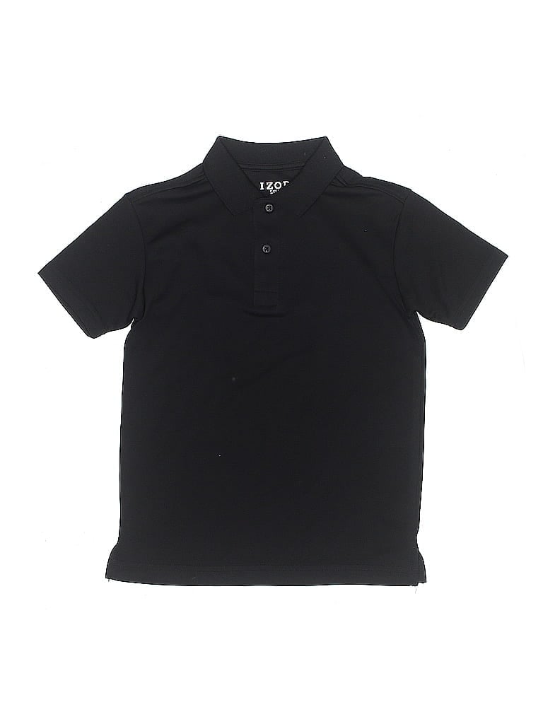 Pre-owned Izod Kids' Short Sleeve Top Black Tops