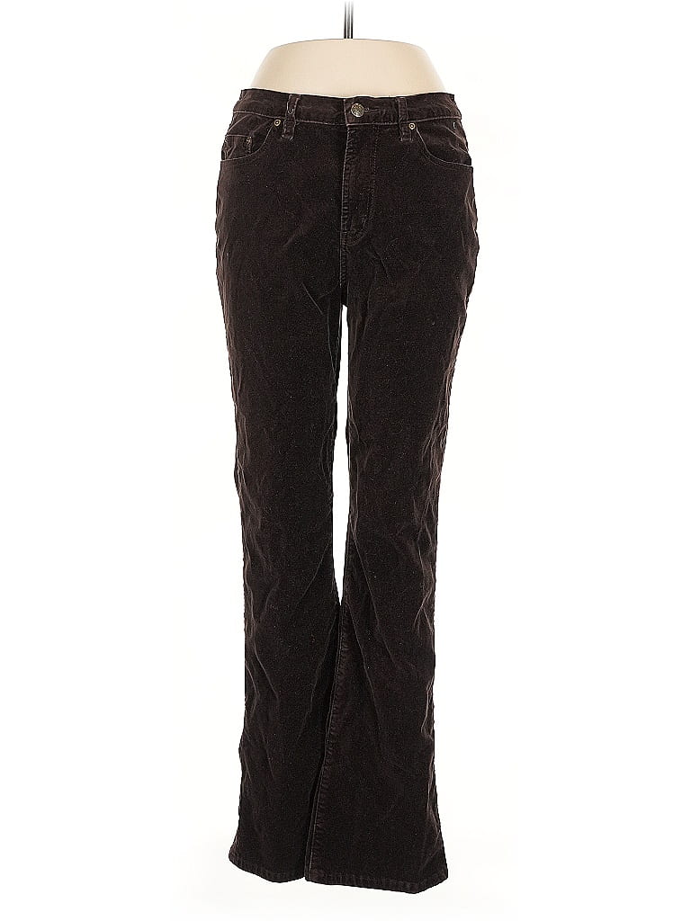 DG^2 by Diane Gilman Chevron-herringbone Brown Jeans Size 12 - photo 1