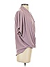 Veronica M. Purple Short Sleeve Blouse Size S - photo 3
