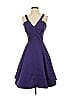ML Monique Lhuillier Solid Purple Cocktail Dress Size 2 - photo 1