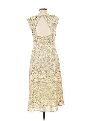 ASTR The Label 100% Polyester Stars Tan Cocktail Dress Size L