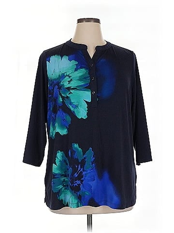 Susan Graver 3/4 Sleeve Blouse (view 1)