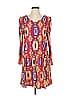 EyeDoll 100% Polyester Print Red Casual Dress Size S - photo 1