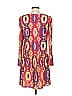 EyeDoll 100% Polyester Print Red Casual Dress Size S - photo 2