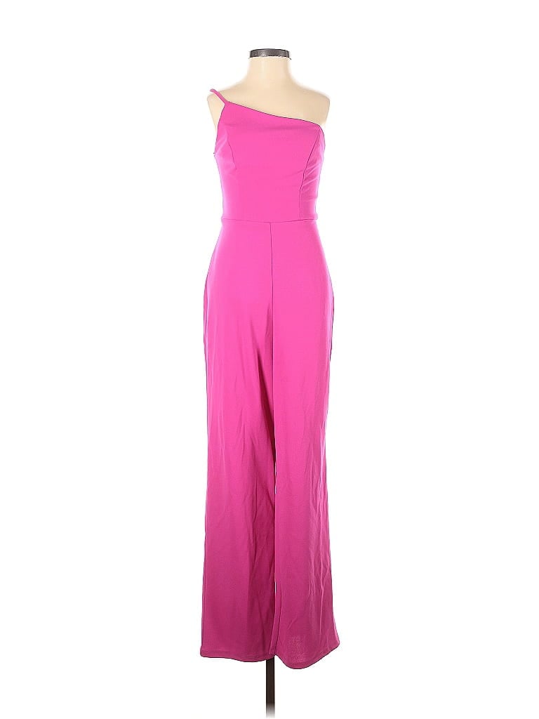 Pre-owned Crystal Sky Jumpsuit In Pink