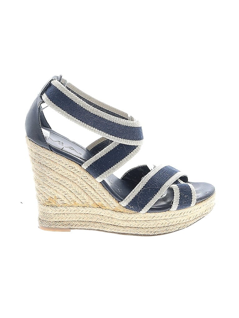 Pre-owned Mia Wedges In Blue