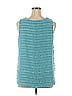 Cato 100% Polyester Teal Sleeveless Blouse Size 14-16W - photo 2