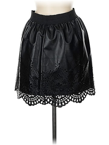 Material Girl Faux Leather Skirt (view 2)