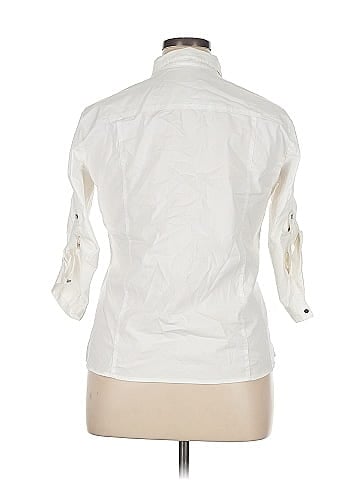7th Avenue Design Studio New York & Company 3/4 Sleeve Button-Down Shirt (view 2)