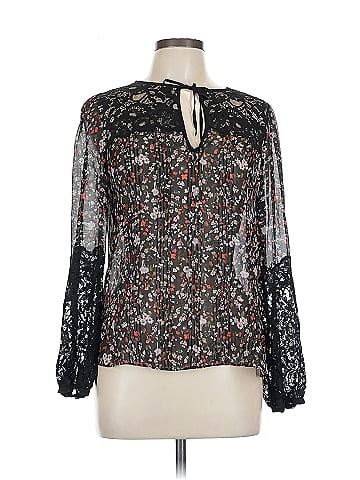 Rebecca Taylor Long Sleeve Silk Top (view 1)
