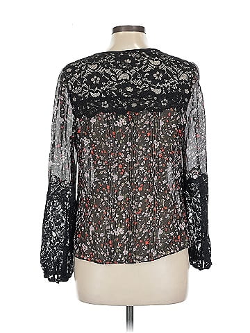 Rebecca Taylor Long Sleeve Silk Top (view 2)