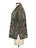 Notations 100% Polyester Animal Print Silver Short Sleeve Blouse Size S - photo 4