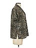 Notations 100% Polyester Animal Print Silver Short Sleeve Blouse Size S - photo 3