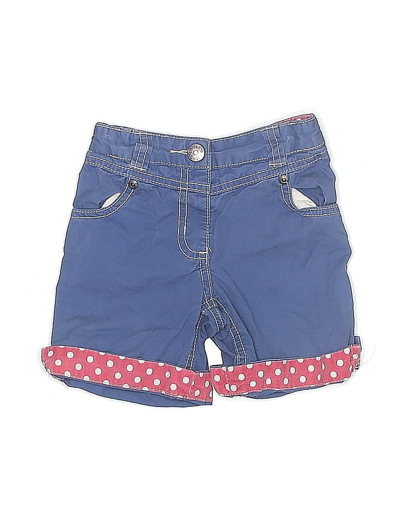 Mini Boden 100% Cotton Polka Dots Blue Shorts Size 12-18 mo - photo 1