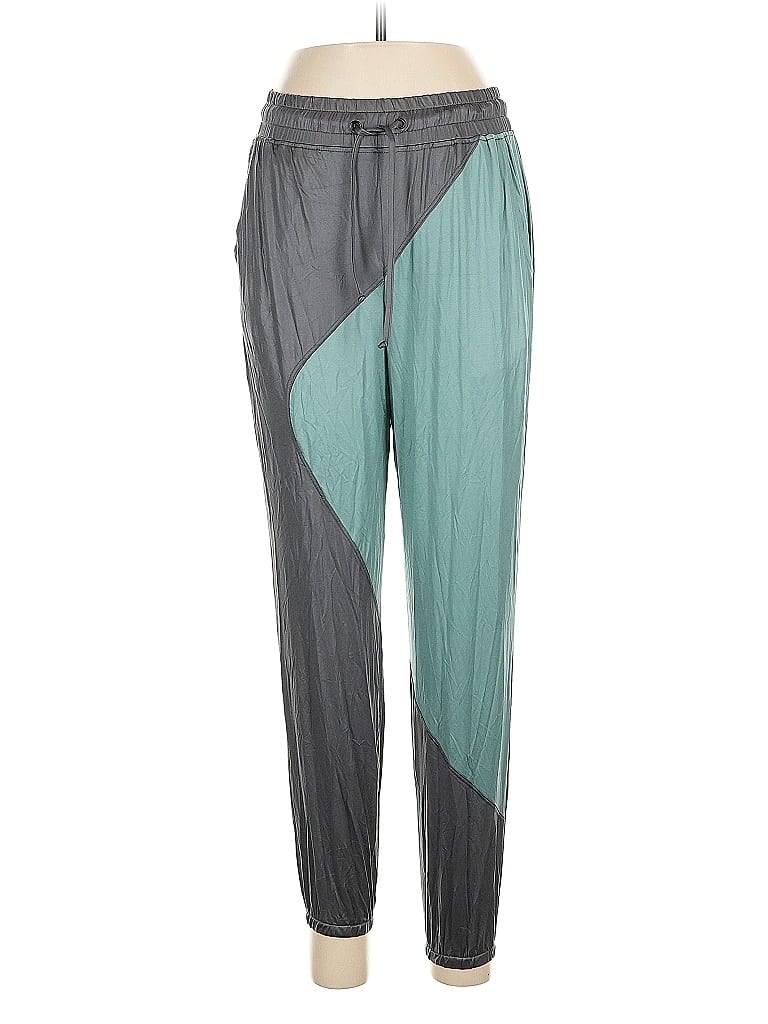 Koral Color Block Teal Track Pants Size M - photo 1