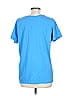 Woman Within 100% Cotton Solid Blue Short Sleeve T-Shirt Size 18 (L) - photo 2
