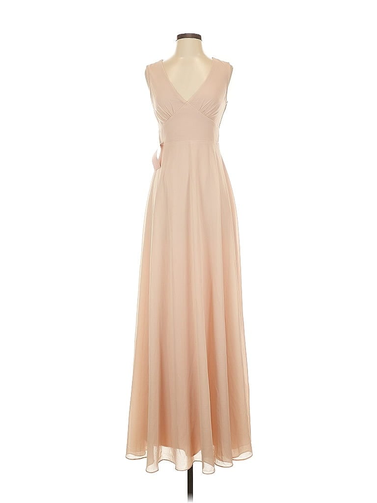 BHLDN 100% Polyester Tan Cocktail Dress Size XS - photo 1