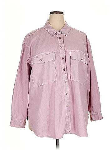 Universal Thread 3/4 Sleeve Button-Down Shirt (view 1)
