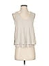 MNG Tan Sleeveless T-Shirt Size XXS - photo 1
