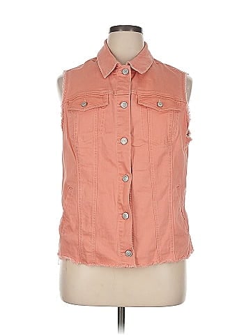 LOGO by Lori Goldstein Denim Vest (view 1)