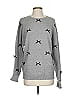 Edikted 100% Acrylic Stars Gray Pullover Sweater Size S - photo 1