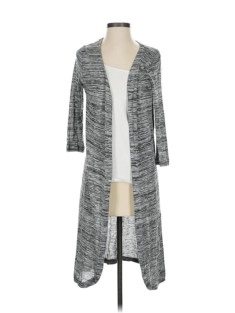 Pre-owned Ann Taylor Loft Outlet Cardigan Sweater In Gray