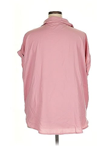 Shein Curve Short Sleeve Blouse (view 2)