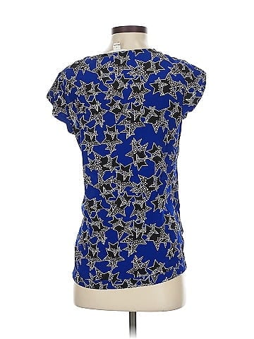 Diane von Furstenberg Short Sleeve Silk Top (view 2)