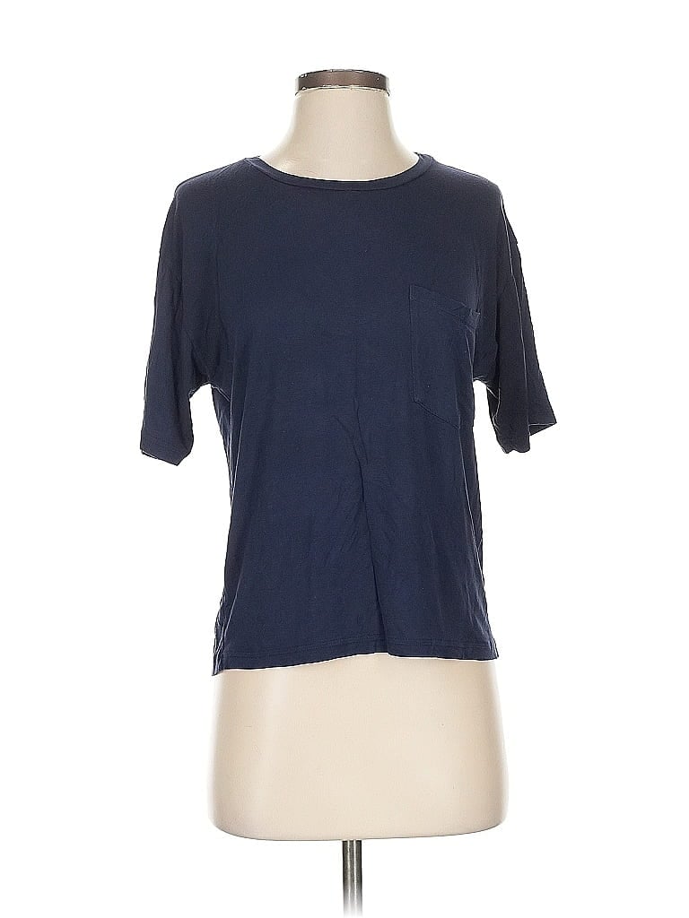 Pre-owned American Apparel Short Sleeve T-shirt In Blue